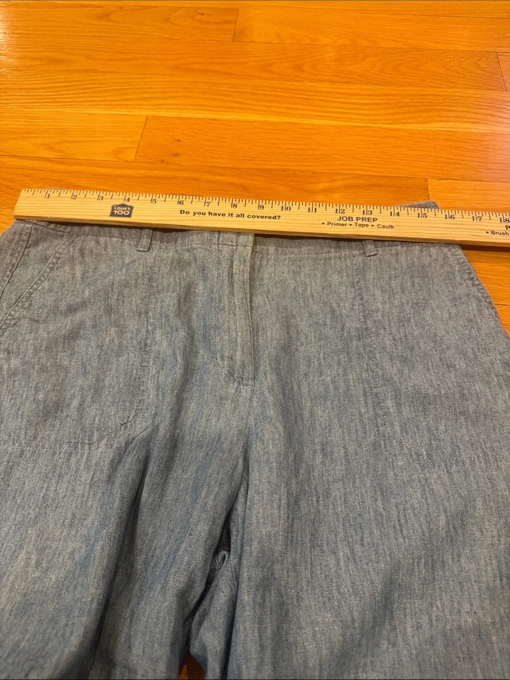 Talbots linen blend cropped pants size 8P.